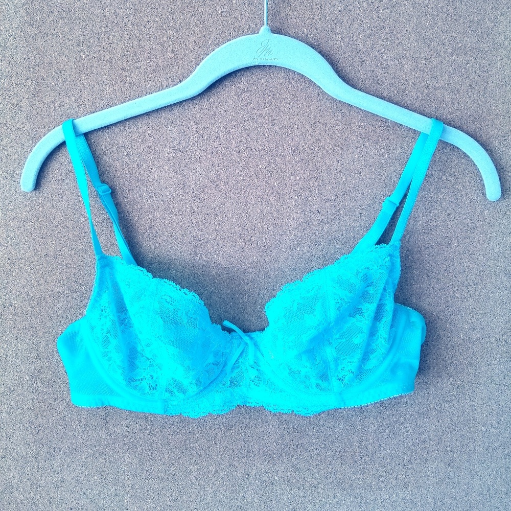 Felina Turquoise Lace Bra